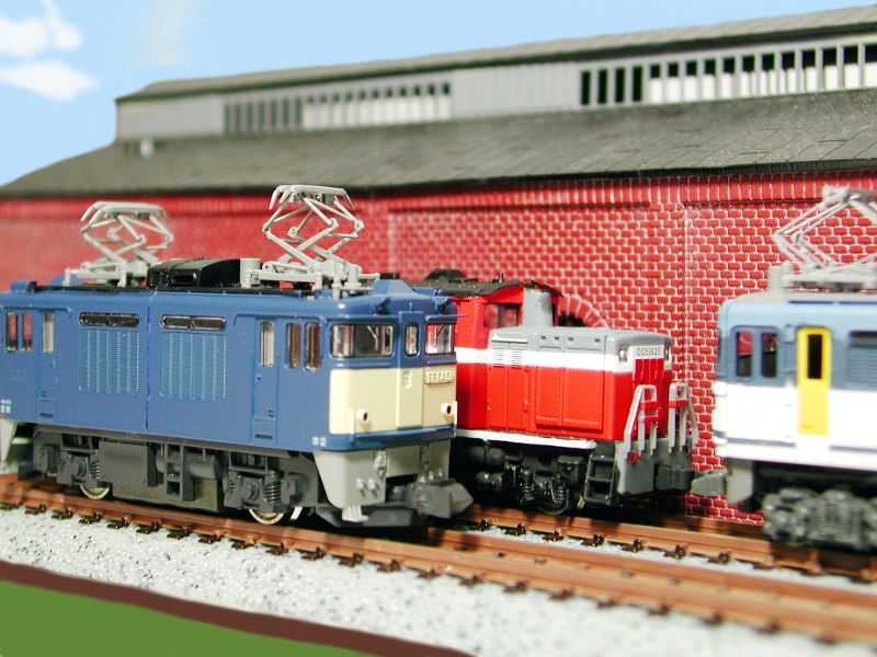 機関区で休憩中 機関区で休憩中