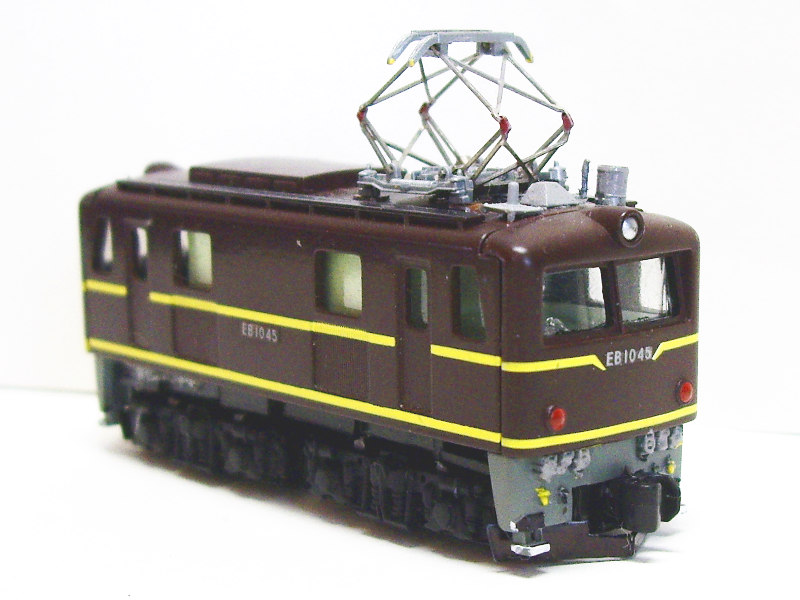 「国鉄ED10形茶色(ウソ電)」車両全体像 「国鉄ED10形茶色(ウソ電)」車両全体像