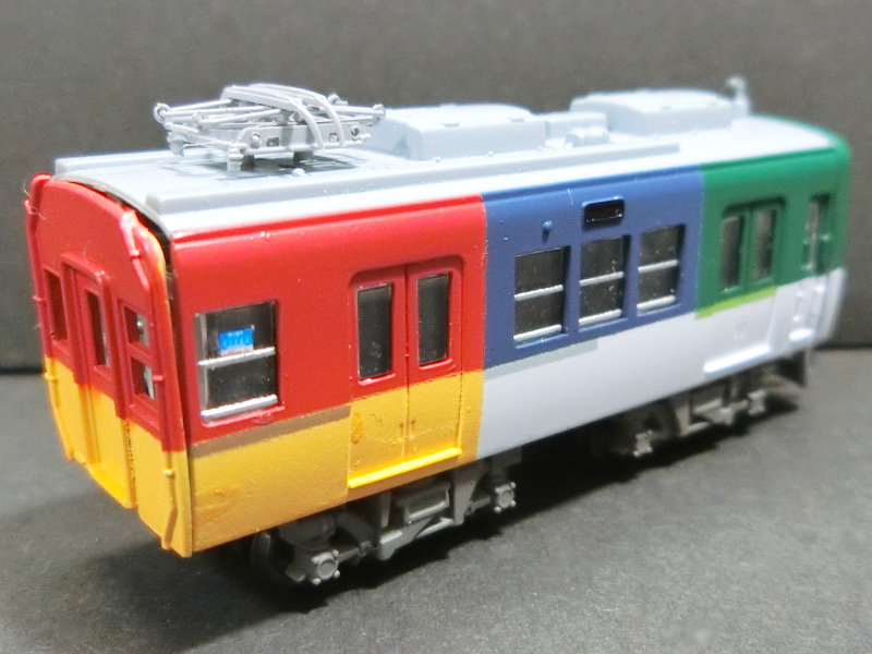 「京阪電鉄2825号車・新塗装試験車」車両全体像 「京阪電鉄2825号車・新塗装試験車」車両全体像