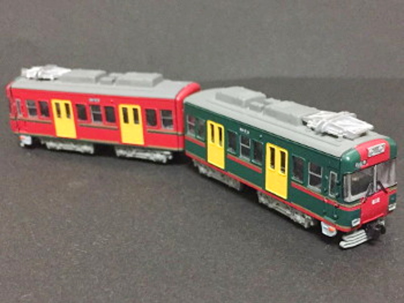 「京阪電鉄600形坂本ケーブル塗装」編成全体像 「京阪電鉄600形坂本ケーブル塗装」編成全体像