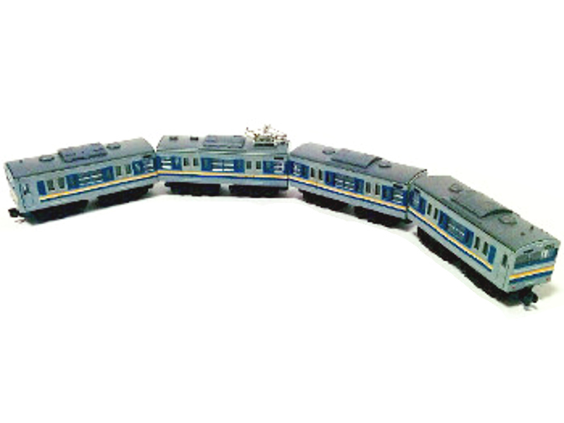 「JR103系京阪神緩行線用リニューアル車(ウソ電)」編成全体像 「JR103系京阪神緩行線用リニューアル車(ウソ電)」編成全体像