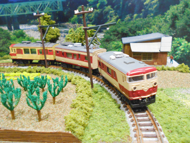 「国鉄157系お召」編成全体像 「国鉄157系お召」編成全体像