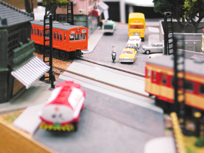 「たかし」隊員作の国鉄中央本線・五日市街道踏切 「たかし」隊員作の国鉄中央本線・五日市街道踏切