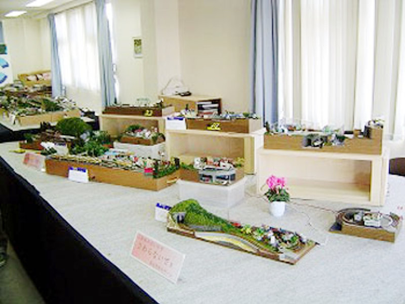 会場入口側はミニレイアウトの展示コーナー 会場入口側はミニレイアウトの展示コーナー
