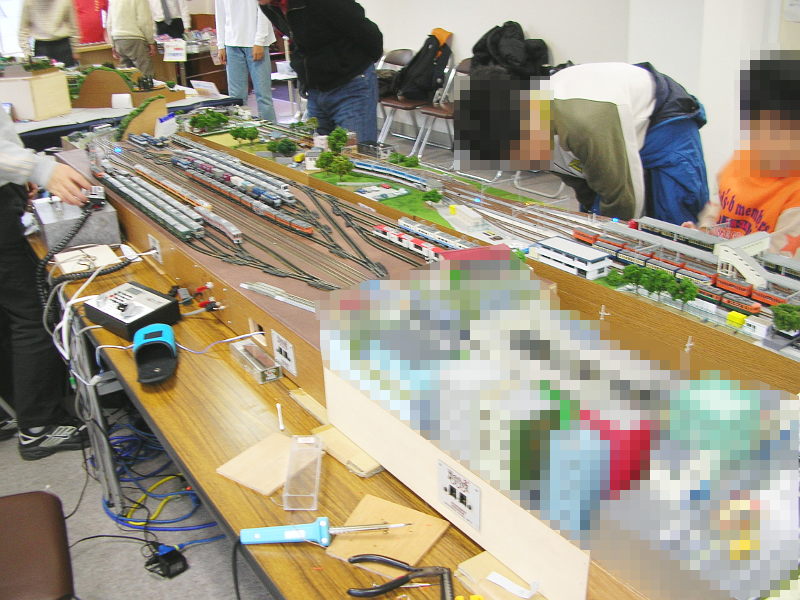 DCC集合式モジュールレイアウト全景 DCC集合式モジュールレイアウト全景