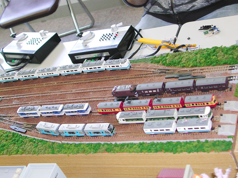 会場奥はDCCレイアウトのコーナー 会場奥はDCCレイアウトのコーナー