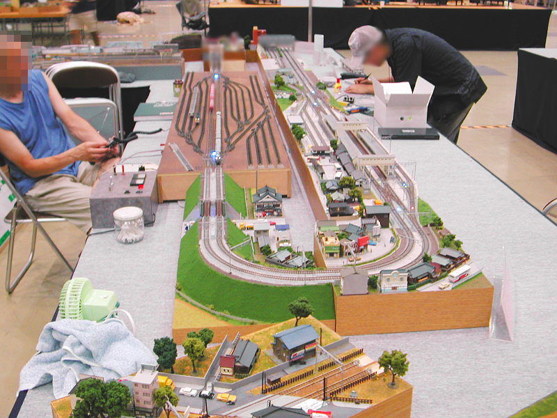 DCC集合式モジュールレイアウト全景 DCC集合式モジュールレイアウト全景