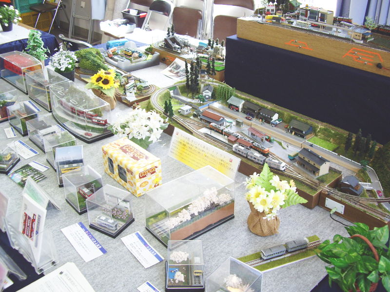 入口正面はワンジオとミニレイアウトの展示コーナー 入口正面はワンジオとミニレイアウトの展示コーナー