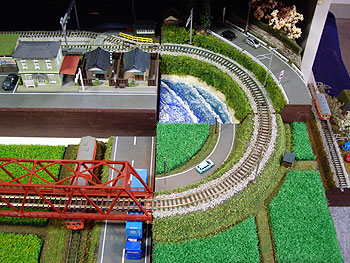 単線ミニレイアウトのアップ 単線ミニレイアウトのアップ