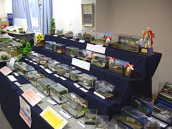 真ん中はジオラマ展示コーナー 真ん中はジオラマ展示コーナー