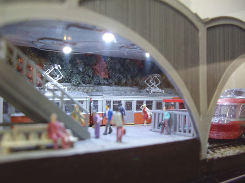 初冬の箱根湯本駅 初冬の箱根湯本駅