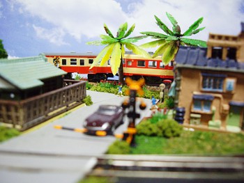 駅前のヤシの木もニョキニョキ♪ 駅前のヤシの木もニョキニョキ♪