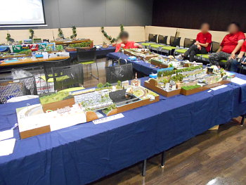 単線モジュールレイアウトの展示コーナー 単線モジュールレイアウトの展示コーナー