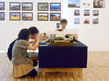 運転体験レイアウトを激写中! 運転体験レイアウトを激写中!