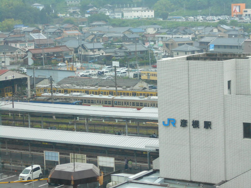 窓からは彦根駅が一望♪ 窓からは彦根駅が一望♪