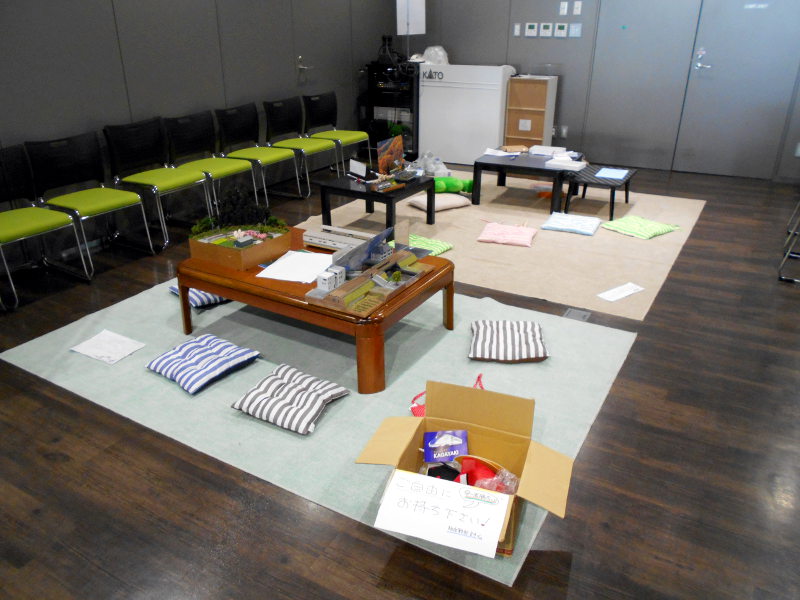 もはや定番の「こたつランド」 もはや定番の「こたつランド」