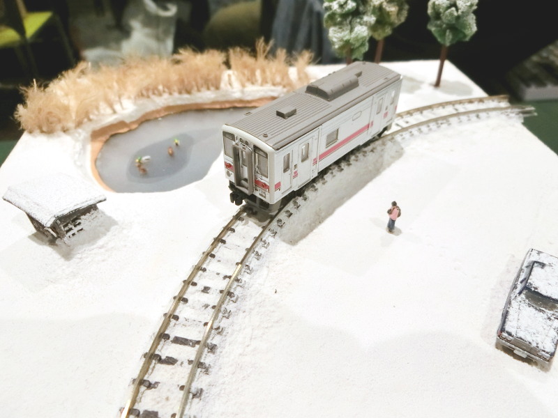 「小鶴」隊員の雪原レイアウト 「小鶴」隊員の雪原レイアウト