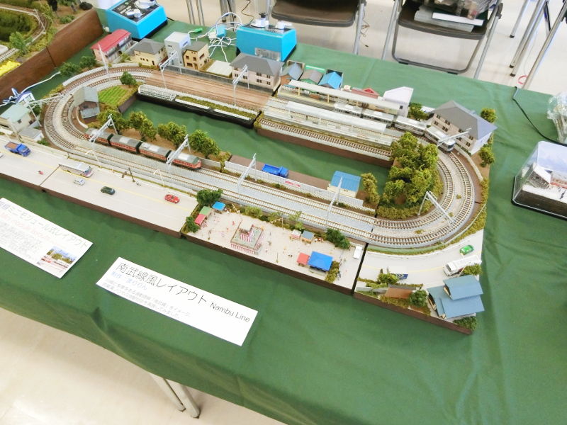 複線ミニレイアウトのコーナー 複線ミニレイアウトのコーナー