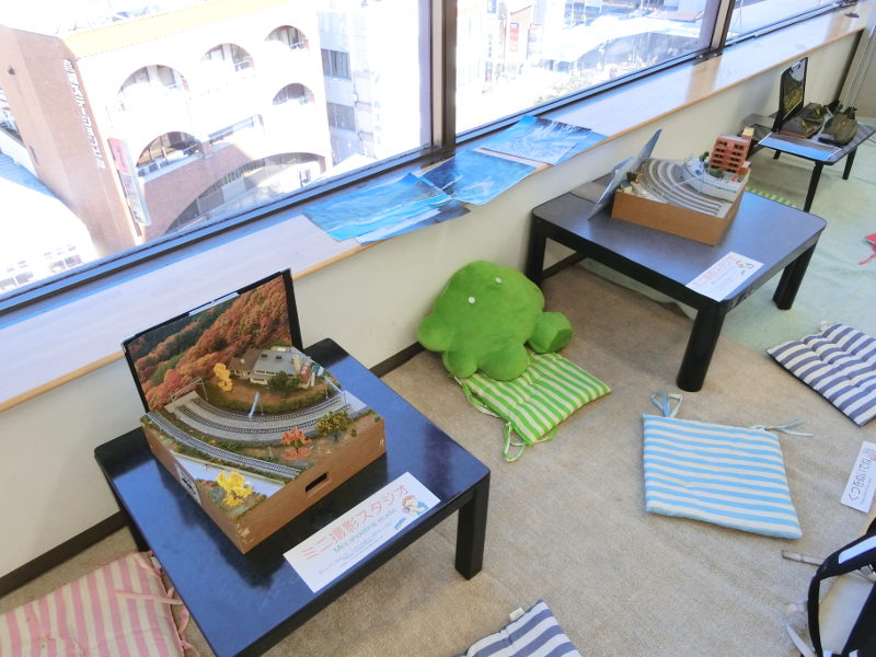 「ミニ撮影スタジオ」コーナー 「ミニ撮影スタジオ」コーナー