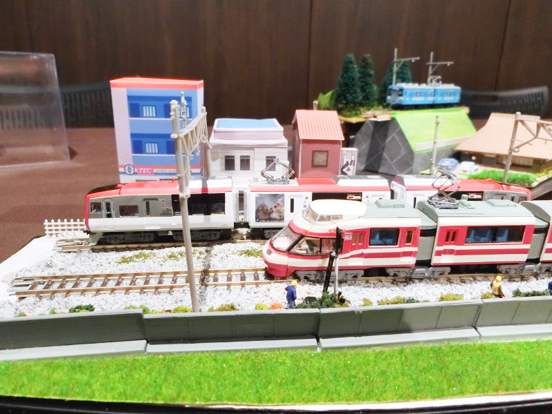 長野電鉄風のジオラマ 長野電鉄風のジオラマ