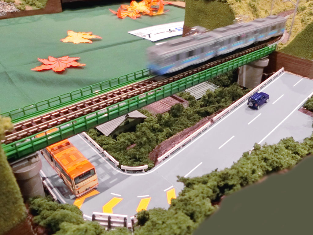 「湯葉」隊員作の伊豆北川の単線モジュールレイアウト 「湯葉」隊員作の伊豆北川の単線モジュールレイアウト