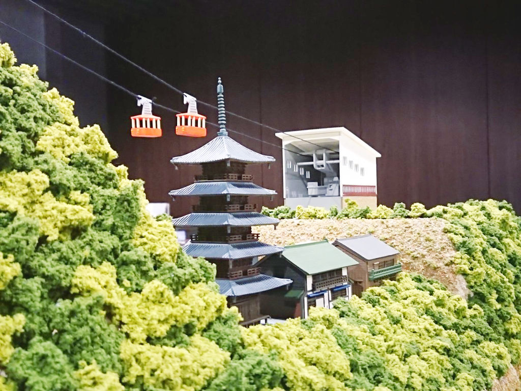 複々線レイアウトにロープウェイが登場★ 複々線レイアウトにロープウェイが登場★