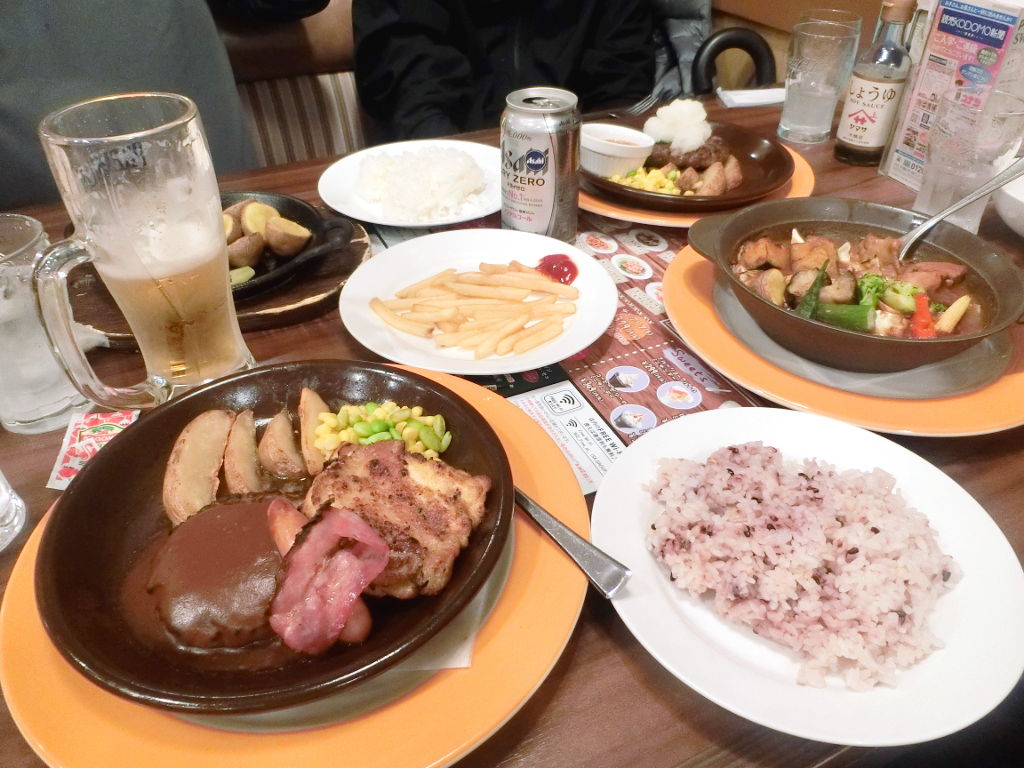 撤収後の夜はジョナサンでミックスグリル祭り 撤収後の夜はジョナサンでミックスグリル祭り