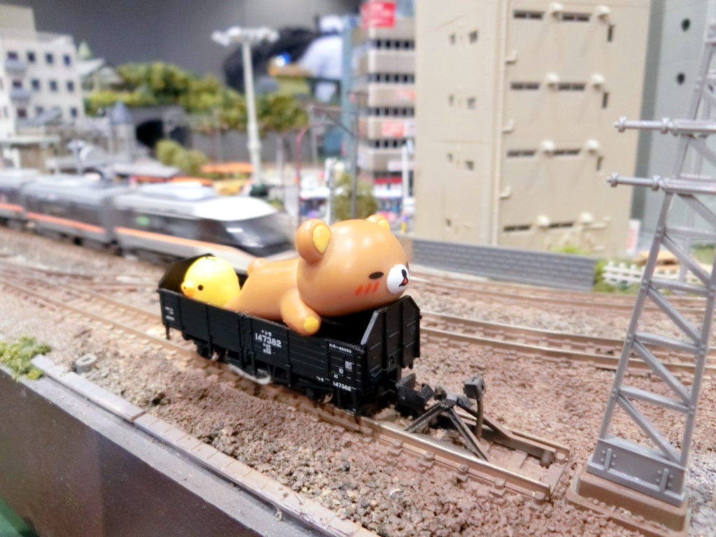 リラックマのレールクリーニングカー リラックマのレールクリーニングカー