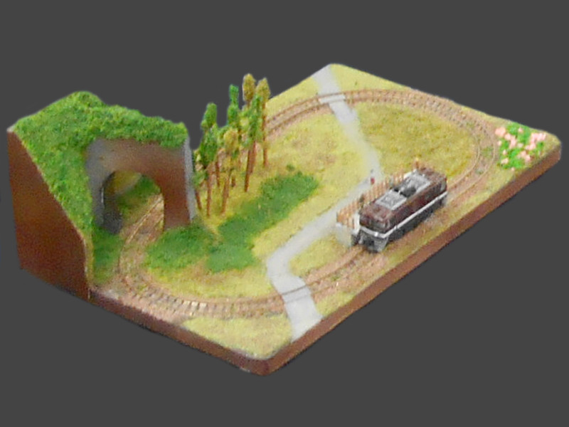 「まな板鉄道2号」レイアウト全景 まな板鉄道2号レイアウト全景