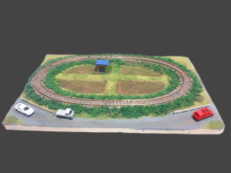 「まな板鉄道3号」レイアウト全景 「まな板鉄道3号」レイアウト全景