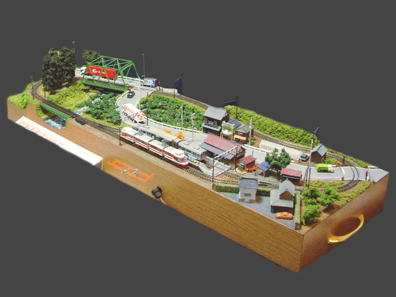 「長野電鉄風」レイアウト全景 「長野電鉄風」レイアウト全景