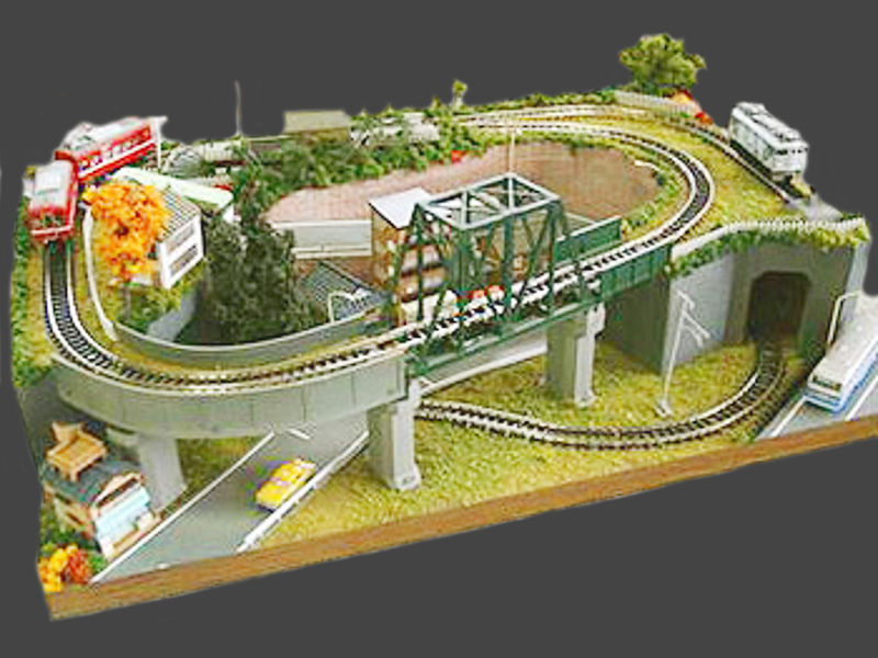 「練馬鉄道 栄山線」レイアウト全景 「練馬鉄道 栄山線」レイアウト全景