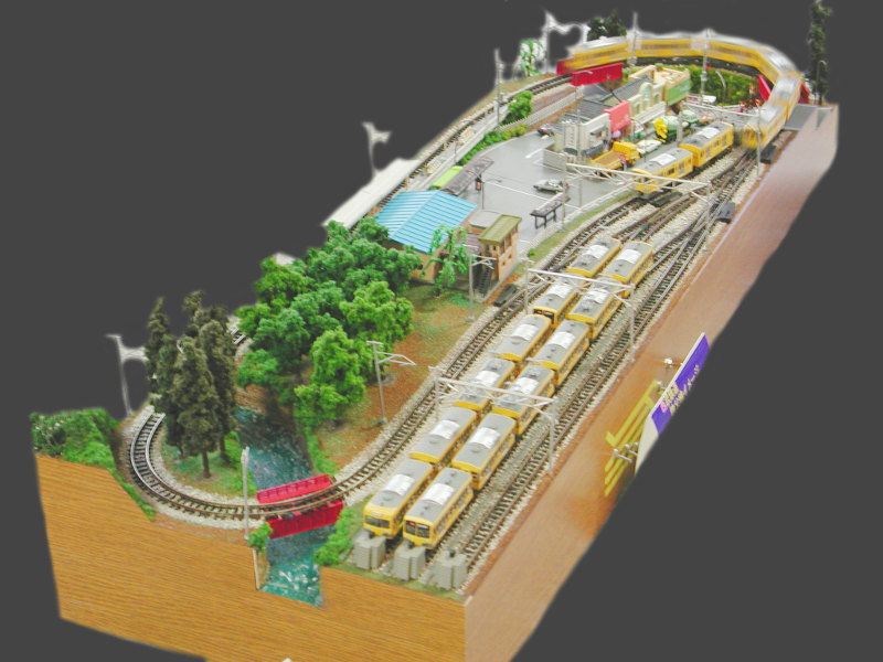 「西武鉄道 秩父線」レイアウト全景 「西武鉄道 秩父線」レイアウト全景
