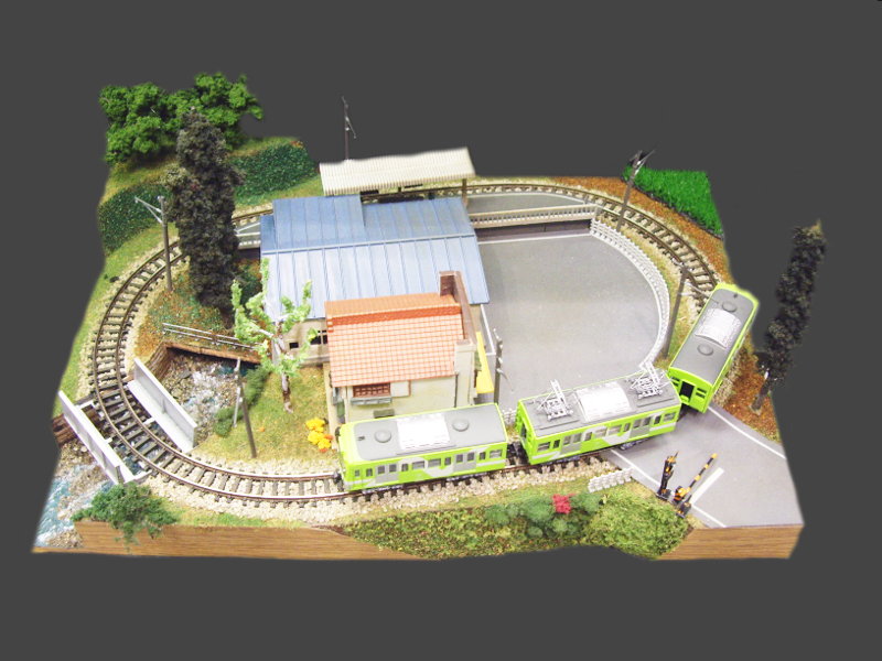 「A4サイズレイアウト 流山線」レイアウト全景 「A4サイズレイアウト 流山線」レイアウト全景