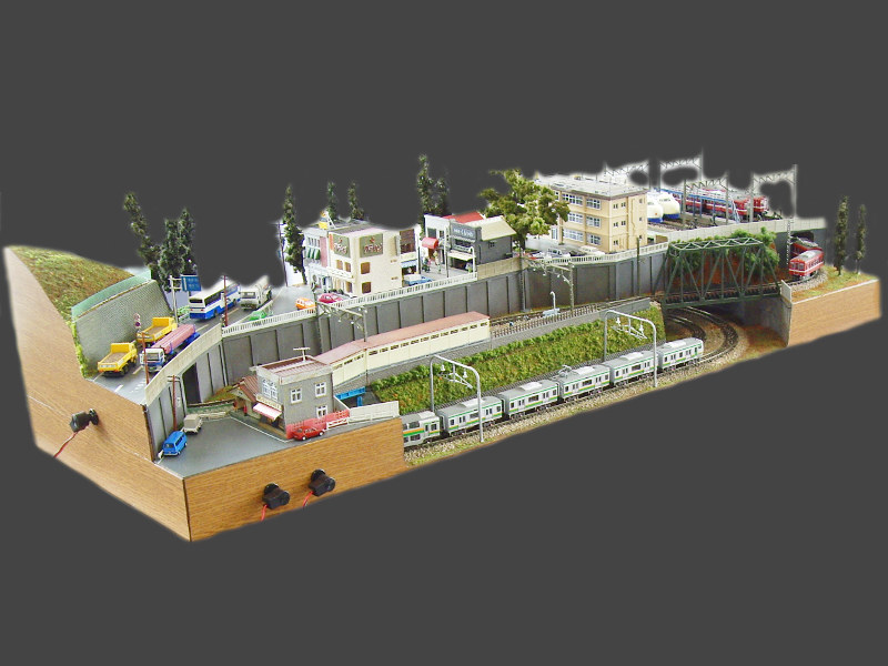 「練馬鉄道 東海湘南線」レイアウト全景 「練馬鉄道 東海湘南線」レイアウト全景