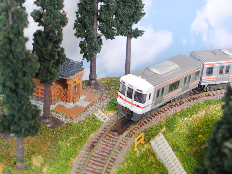 カーブと神社 カーブと神社