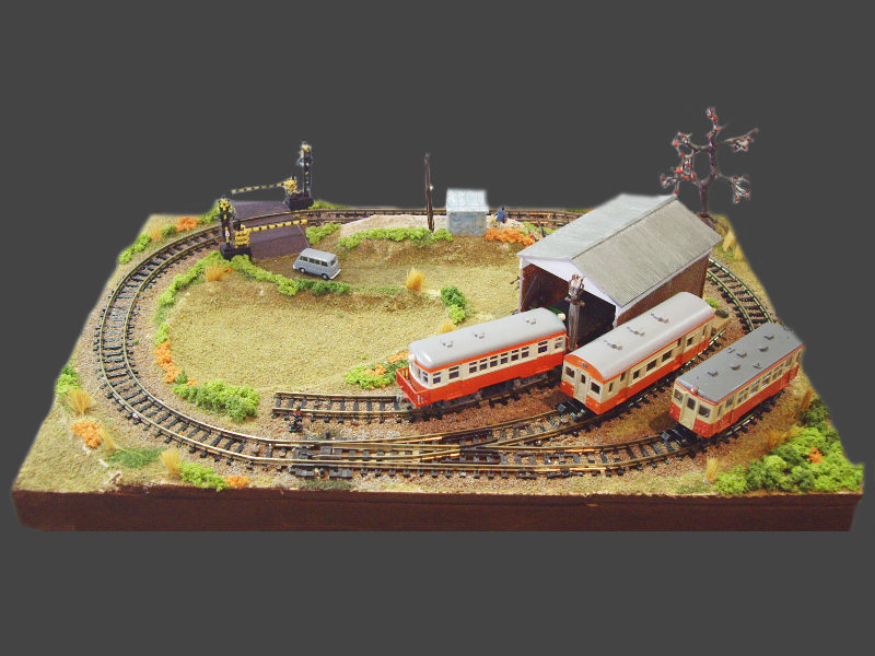 「秋の加悦鉄道」レイアウト全景 「秋の加悦鉄道」レイアウト全景