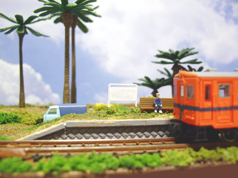 ヤシの木とおじさん ヤシの木とおじさん