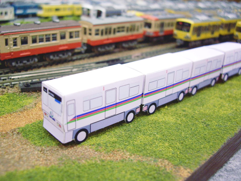 「西武鉄道8500系レオライナー」編成全体像 「西武鉄道8500系レオライナー」編成全体像